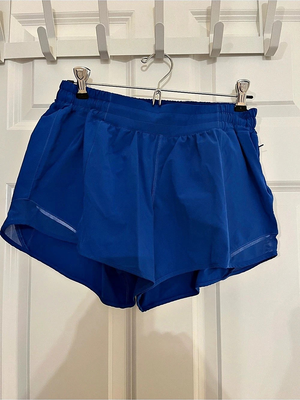 lululemon Hotty Hot Short Royal Blue Running Shorts Womens Size 10 Tall